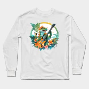 Tropic Thunder: Lizard's Electric Guitar Fiesta Long Sleeve T-Shirt